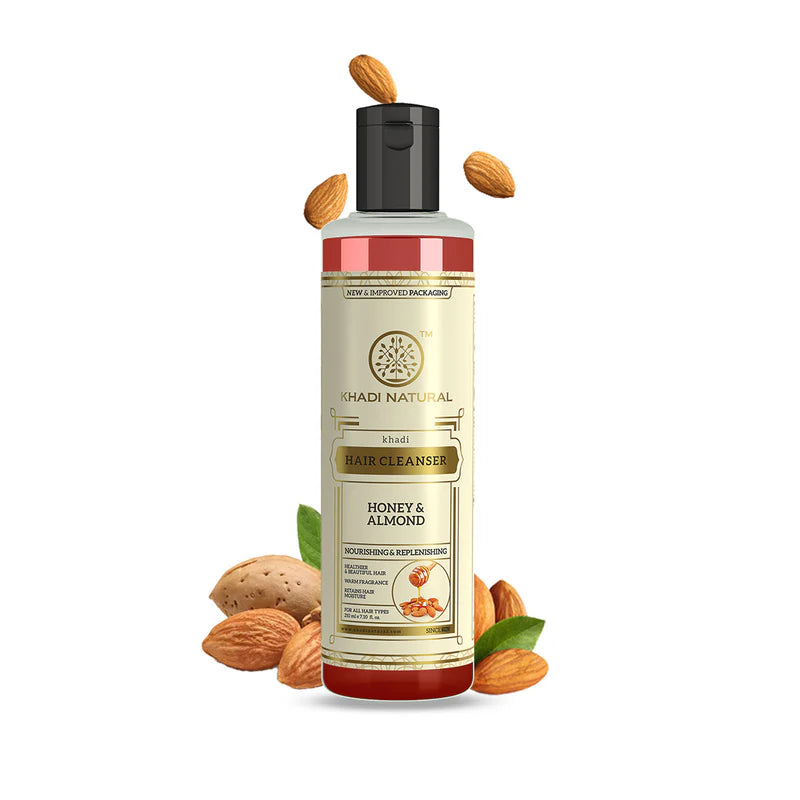 Khadi Natural Honey & Almond Hair Cleanser - 210 ML
