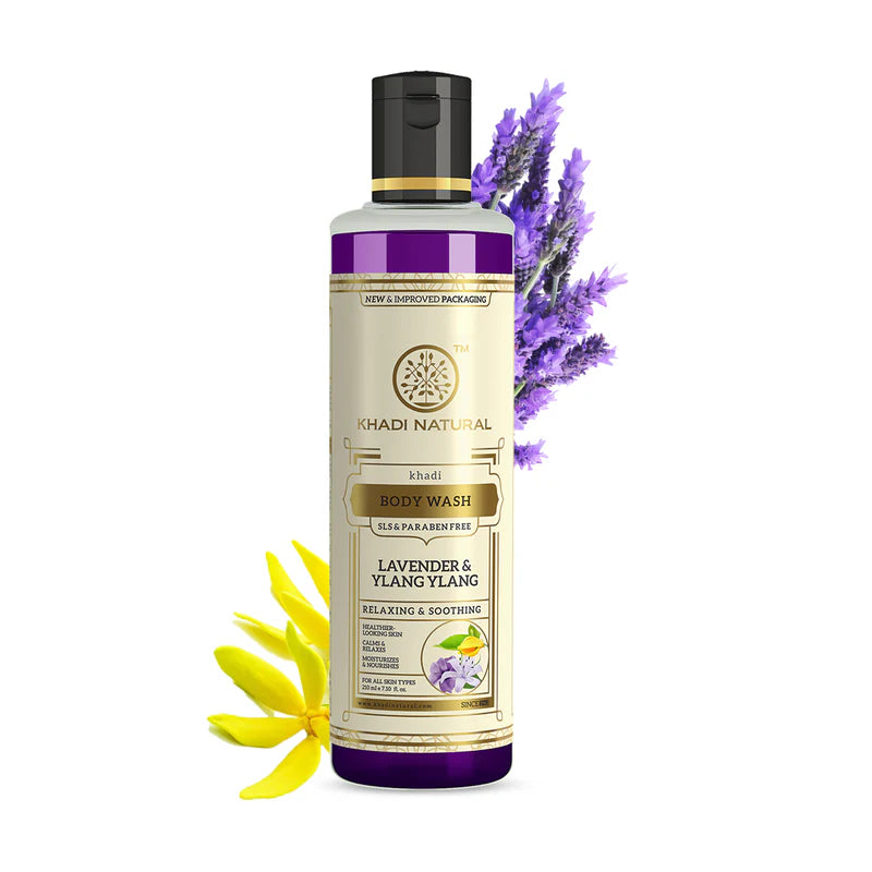 Khadi Natural Lavender and Ylang Ylang Body Wash - 210 ML