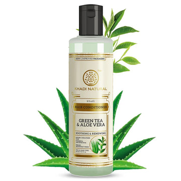 Khadi Natural Herbal Greentea & Aloevera Hair Conditioner - 210 ML