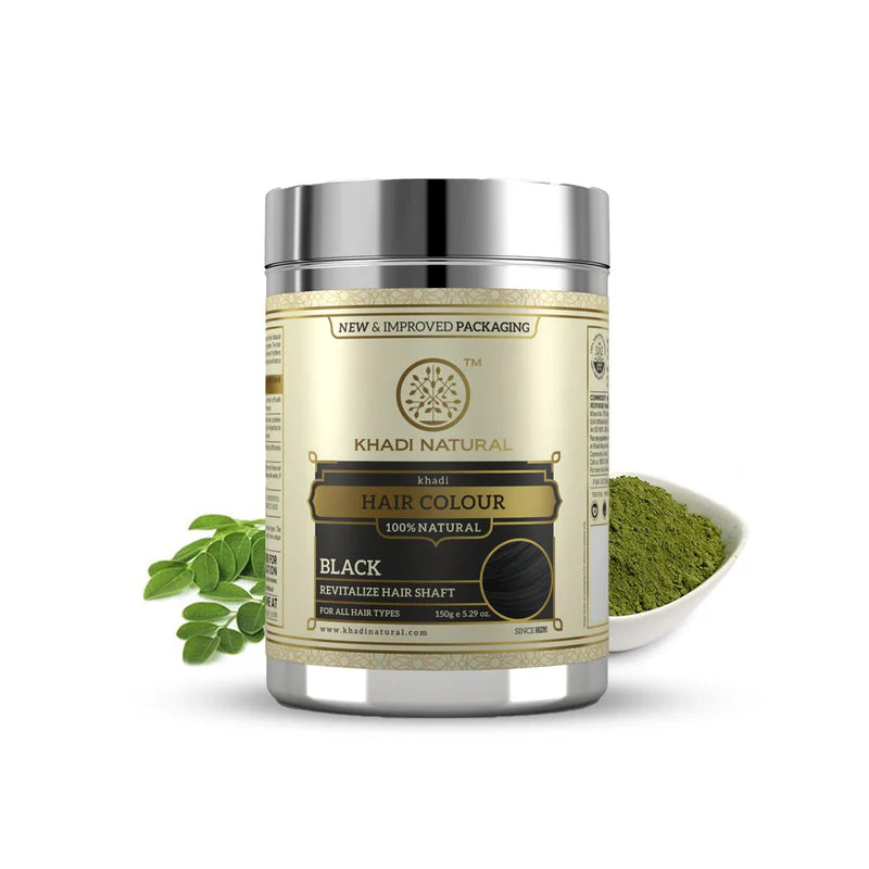 Khadi Natural Herbal Hair Colour Black - 150 GM