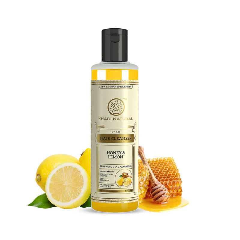 Khadi Natural Honey & Lemon Hair Cleanser - 210 ML