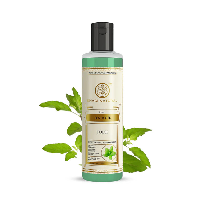 Khadi Natural Tulsi Hair Oil - 210 ML