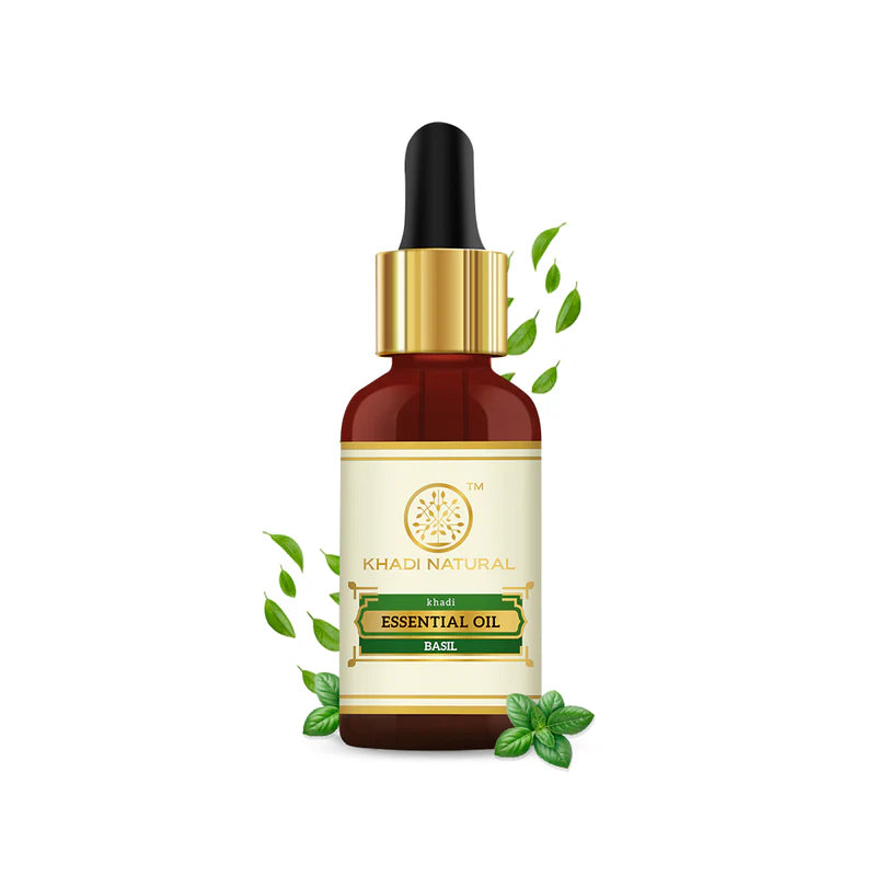 Khadi Natural Basil Pure Essential Oil - 15 ML