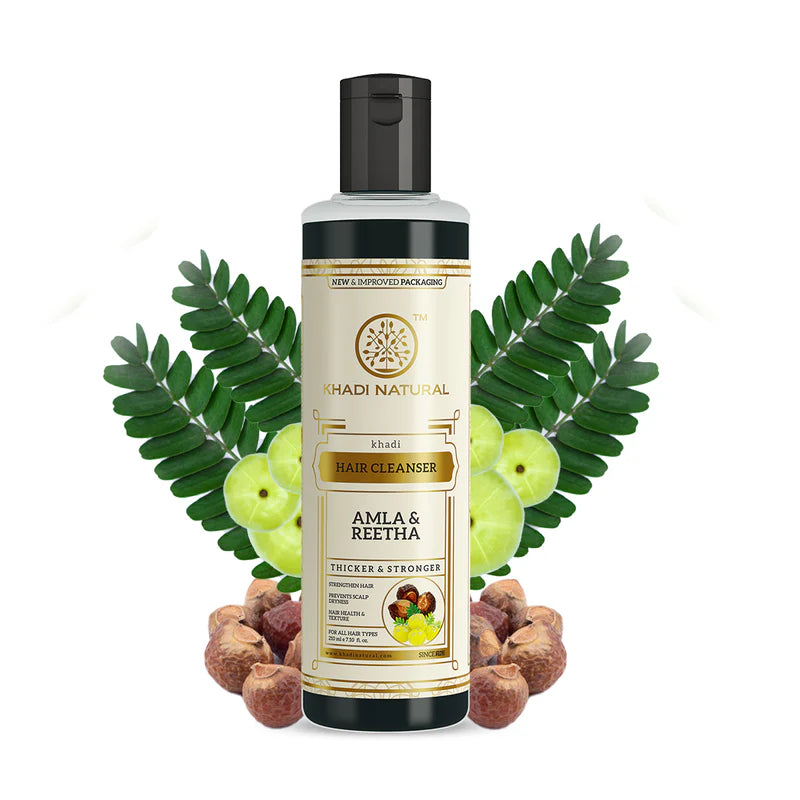 Khadi Natural Herbal Amla & Reetha Hair Cleanser - 210 ML