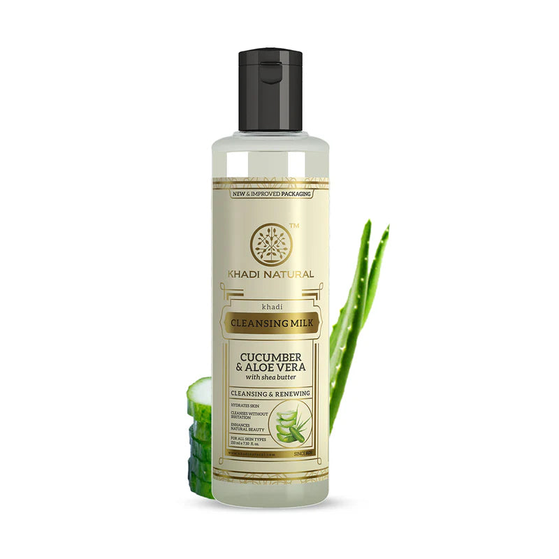 Khadi Natural Cucumber & Aloevera Cleansing Milk - 210 ML