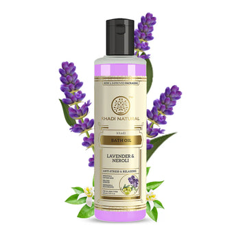 Khadi Natural Lavender & Neroli Bath Oil - 210 ML