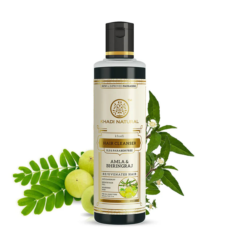 Khadi Natural Herbal Amla & Bhringraj Hair Cleanser - 210 ML