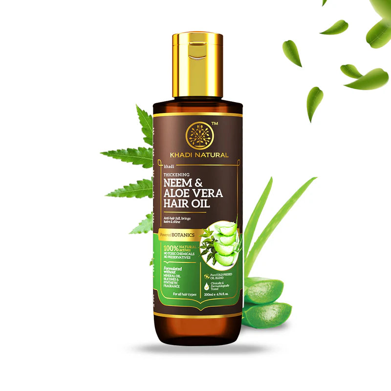 Khadi Natural Neem & Aloe Vera Hair Oil - 200 ML