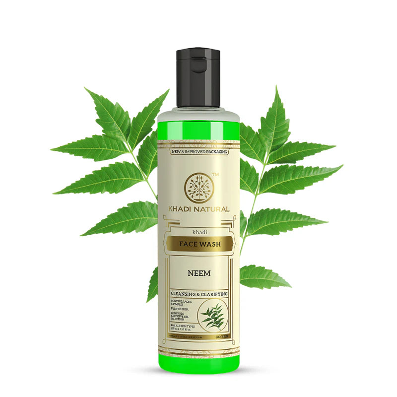 Khadi Natural Neem & Tulsi Face Wash - 210 ML