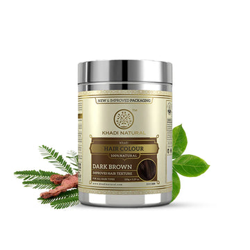 Khadi Natural Herbal Hair Colour Dark Brown - 150 GM