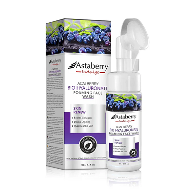 Astaberry Acai Berry Bio Hyaluronate Foaming Face Wash - 150 ML
