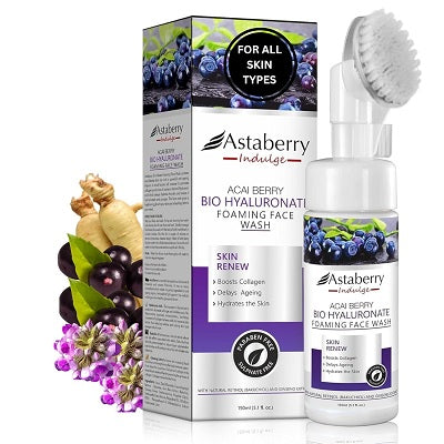 Astaberry Acai Berry Bio Hyaluronate Foaming Face Wash - 150 ML