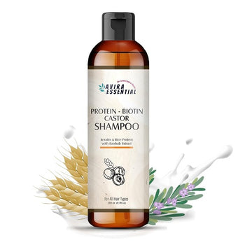 Avira Essential Protein Biotin Castor Shampoo - 200 ML