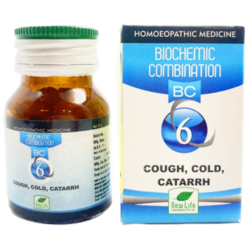 New Life BC 6 Cough Cold Catarrh Tablets - 50 GM