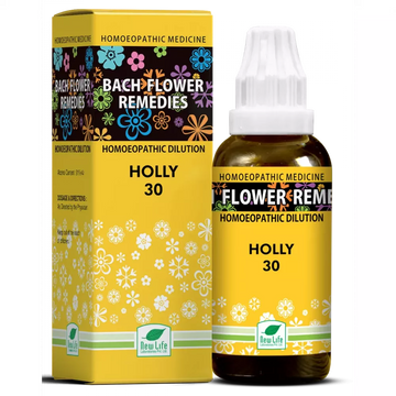 New Life Homeopathy Bach Flower Remedies Holly Dilution - 30 ml