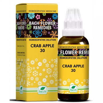 New Life Homeopathy Bach Flower Remedies Crab Apple Dilution - 30 ml