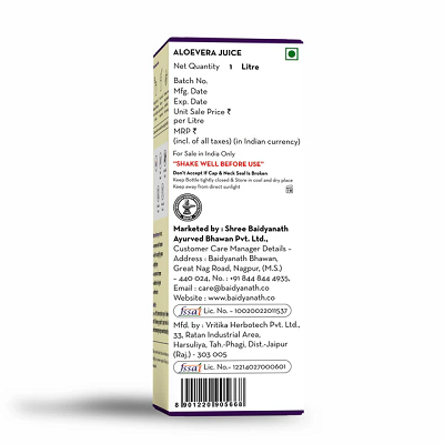 Baidyanath Nagpur Aloevera Juice - 1 L