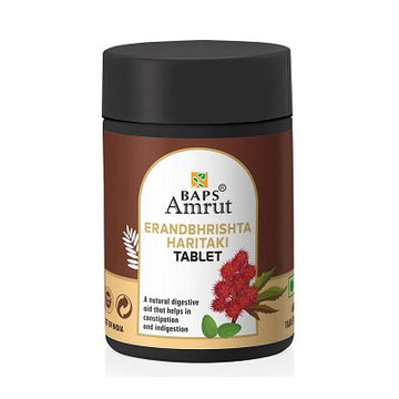 Baps Amrut Erandbhrisht Haritaki Tablets - 60 Tabs