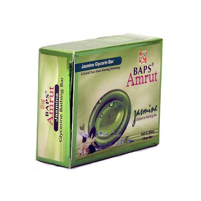 Baps Amrut Jasmine Glycerin Bathing Bar - 75 GM