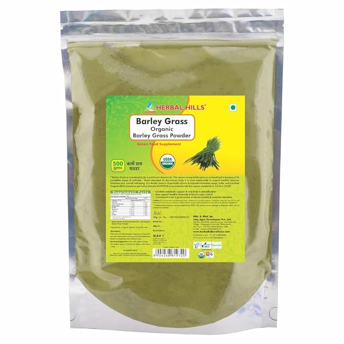 Herbal Hills Barley Grass Powder - 500 GM