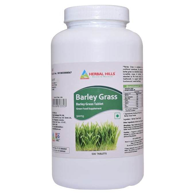 Herbal Hills Barley Grass Tablets - 500 Nos