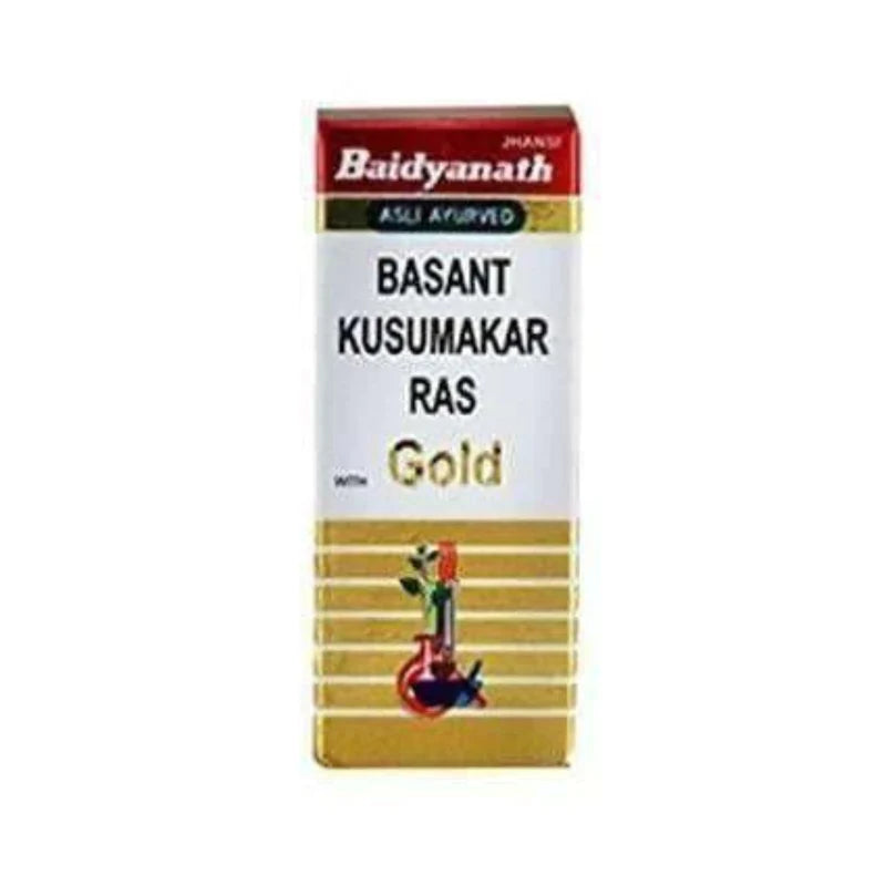 Baidyanath Basant Kusumakar Ras with Gold Tablet