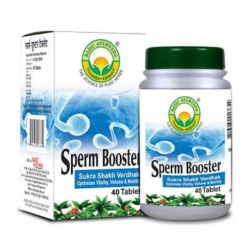 Basic Ayurveda Sperm Booster Tablets - 40 Tablets