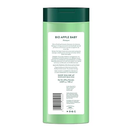 Biotique Apple Twist Shampoo for Boy Kids - 180 ML