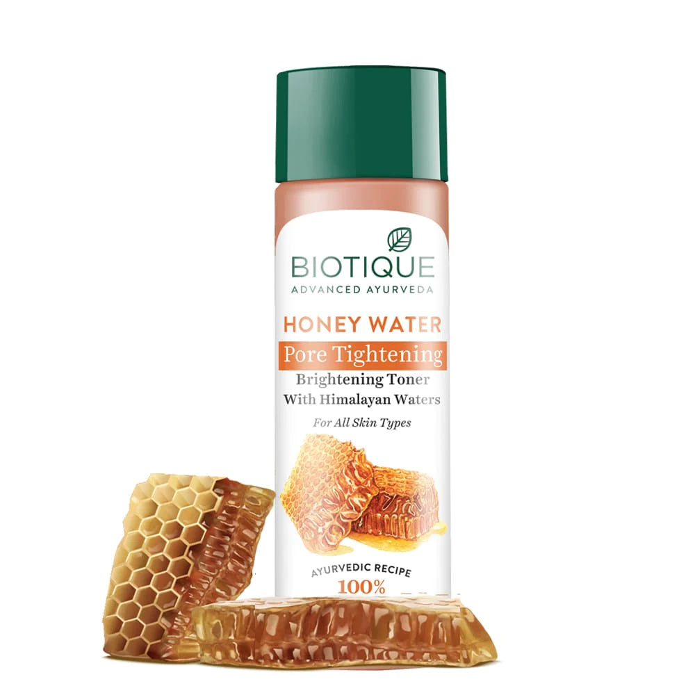 Biotique Honey Water Pore Tightening Brightening Toner - 120 ML