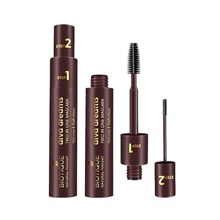 Biotique Natural Makeup Diva Dreams Two In One Mascara - 9 ML