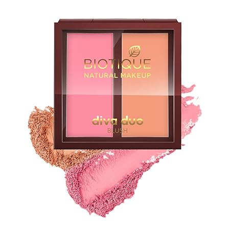 Biotique Natural Makeup Diva Duo Blush - 9 GM