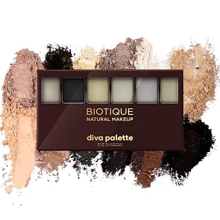 Biotique Natural Makeup Diva Palette Eye Shadow Forest Shimmers - 12 GM