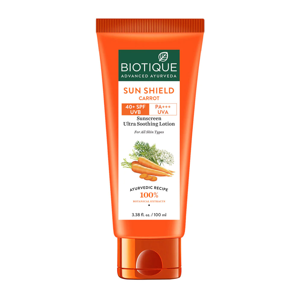 Biotique Sun Shield Carrot 40+Spf Sunscreen Lotion