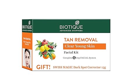 Biotique Tan Removal Clear Young Skin Facial Kit - 65 GM
