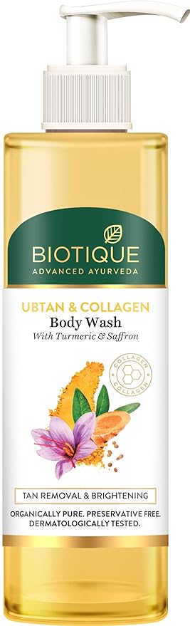 Biotique Ubtan & Collagen Body Wash - 200 ML