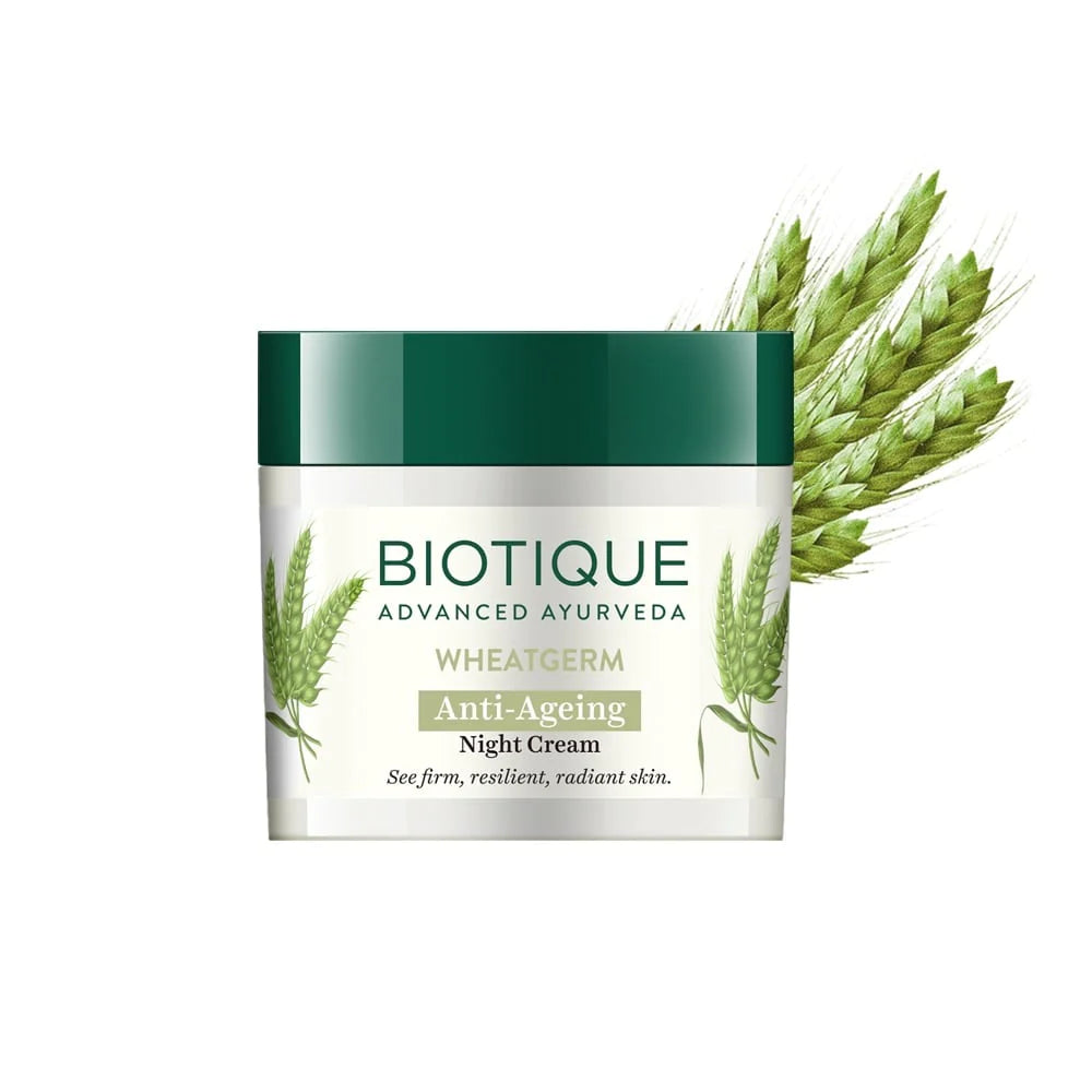 Biotique Wheatgerm Anti Ageing Night Cream - 50 GM