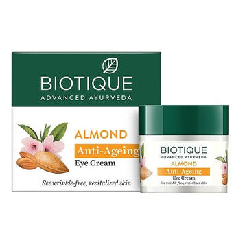 Biotique Advanced Ayurveda Bio Almond Soothing & Nourishing Eye Cream - 15 GM