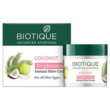 Biotique Advanced Ayurveda Bio Coconut Whitening & Brightening Cream - 50 GM