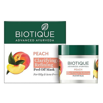 Biotique Advanced Ayurveda Bio Peach Clarifying & Refining Peel-Off Mask - 50 GM