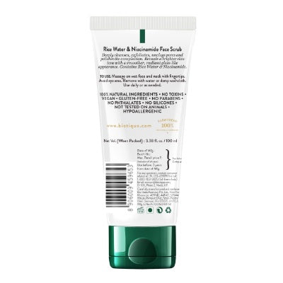 Biotique Advanced Ayurveda Rice Water & Niacinamide Face Scrub - 100 ML