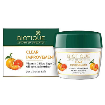 Biotique Advanced Organics Clear Improvement Vitamin C Ultra Light Gel Oil-Free Moisturiser - 175 GM