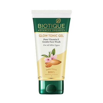 Biotique Advanced Organics Glow Tonic Gel Pure Vitamin E Gentle Face Wash - 150 ML