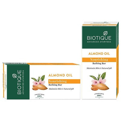 Biotique Bio Almond Oil Nourishing Bathing Bar - 150 GM