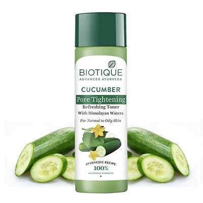 Biotique Bio Cucumber Pore Tightening Freshener With Himalayan Waters - 120 ML