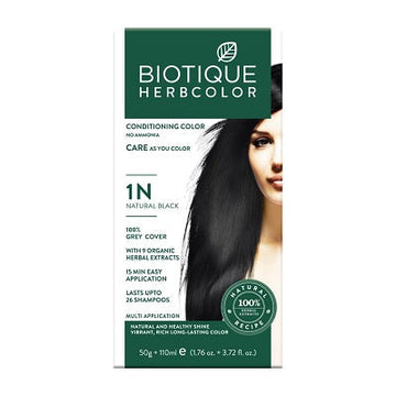 Biotique Bio Herbcolor 1N Natural Black Conditioning Color