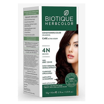 Biotique Herbcolor Conditioning Hair Colour Ammonia Free ( Brown 4N ) - 50 GM + 110 ML