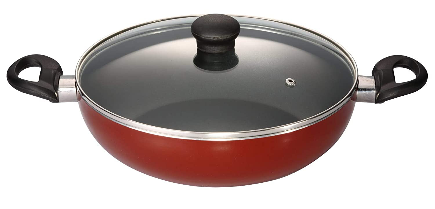 Butterfly Kroma Deluxe Non-Stick Flat Base Kadai - Daily Needs Products