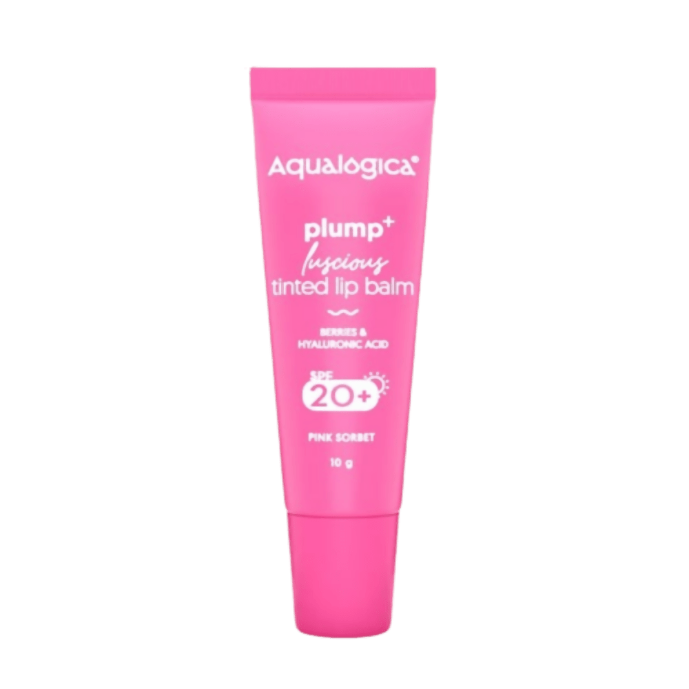 Aqualogica Pink Sorbet Plump+ Luscious Tinted Lip Balm with Berries and Hyaluronic Acid