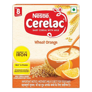 Nestle Cerelac Baby Cereal with Milk Wheat Orange - 300 GM