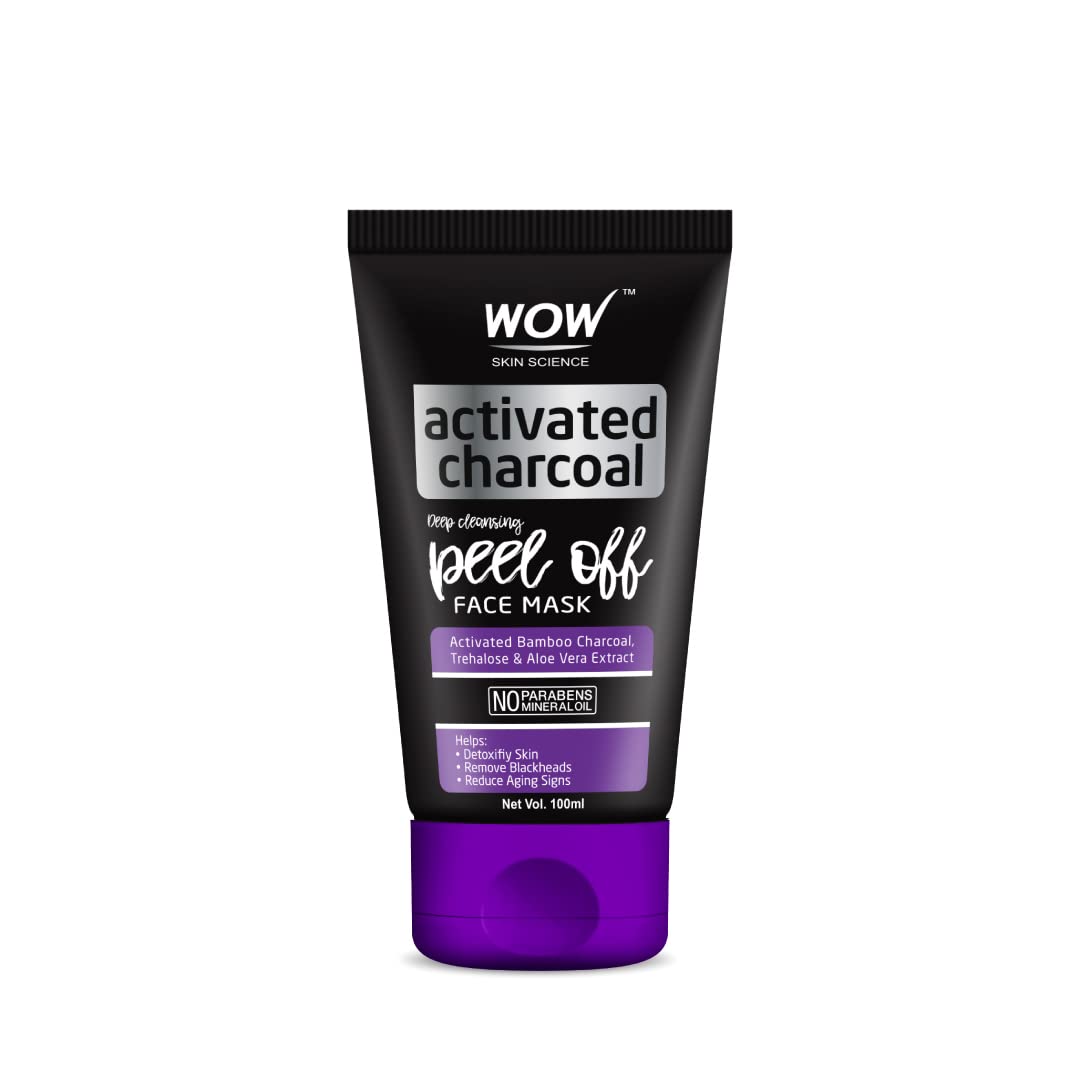 Wow Skin Science Activated Charcoal Peel Off Face Mask - 100 ML